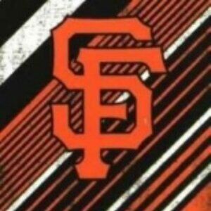 SAN FRANCISCO GIANTS DIAGONAL DESIGN BEACH TOWEL POOL MLB LICENSED